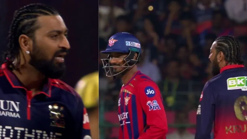 Krunal Pandya sledges news